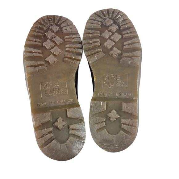 Vtg 90’s Dr Martens Shoes Brown Leather 4 Eye Oxford Grunge England UK 8 US 9 - Picture 12 of 13